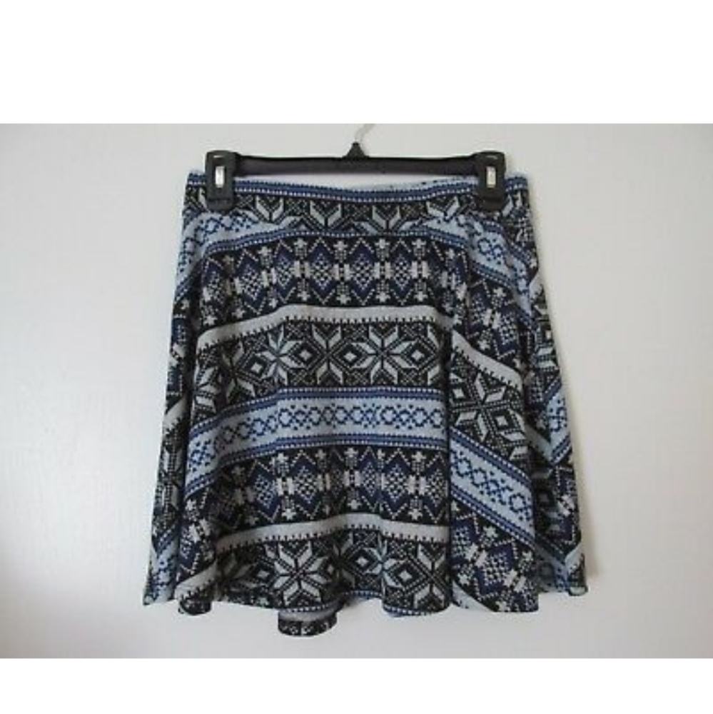 Black and blue skirt